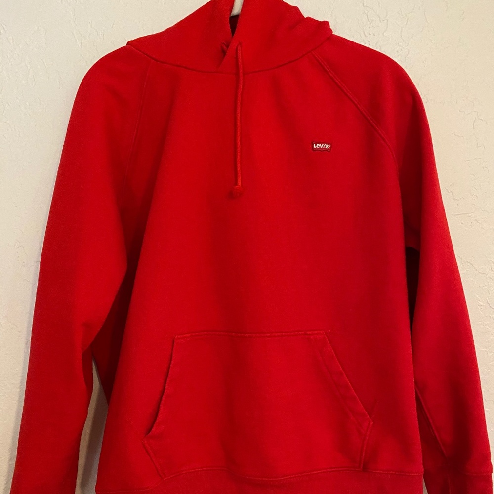 EUC Levi's Red Sportswear Hoodie Size M